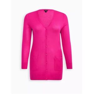 Boyfriend Cardigan Button-Front Sweater